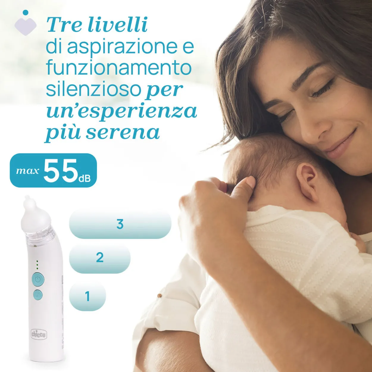 Aspiratore nasale elettrico Physioclean