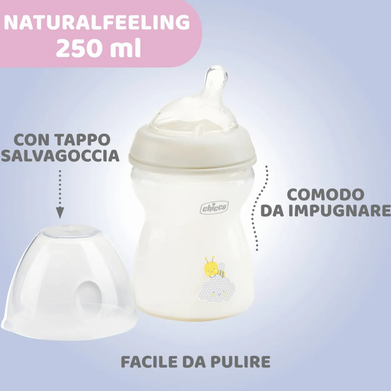 Biberon NaturalFeeling Flusso Medio (250 ml)