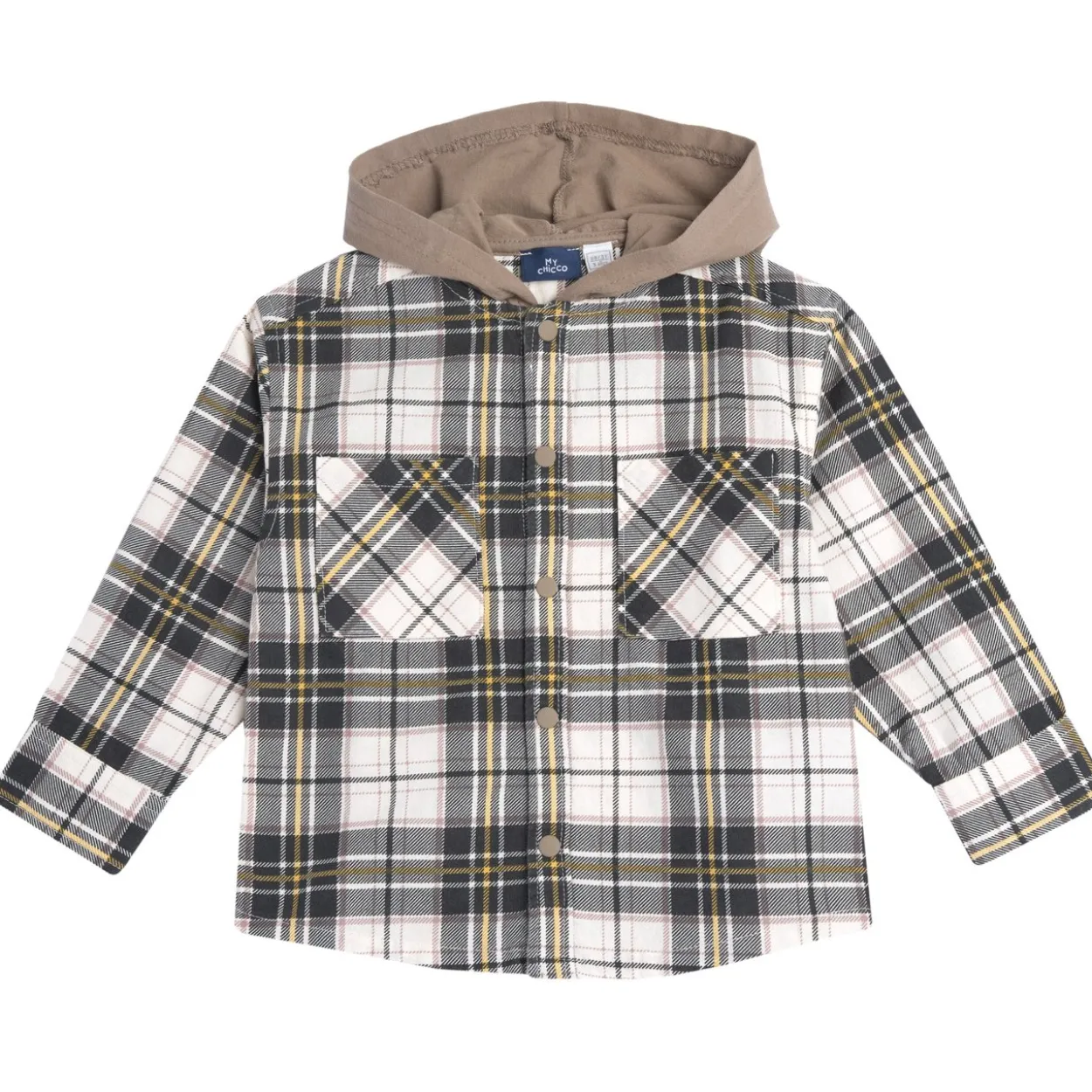 Camicia fantasia con cappuccio