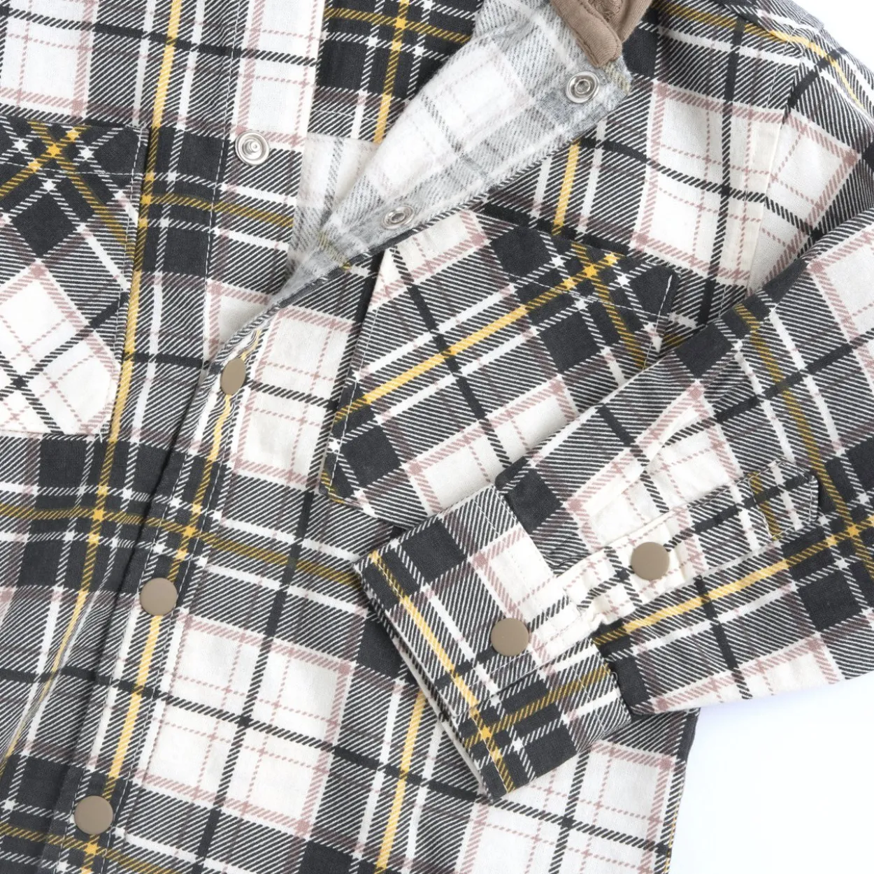 Camicia fantasia con cappuccio