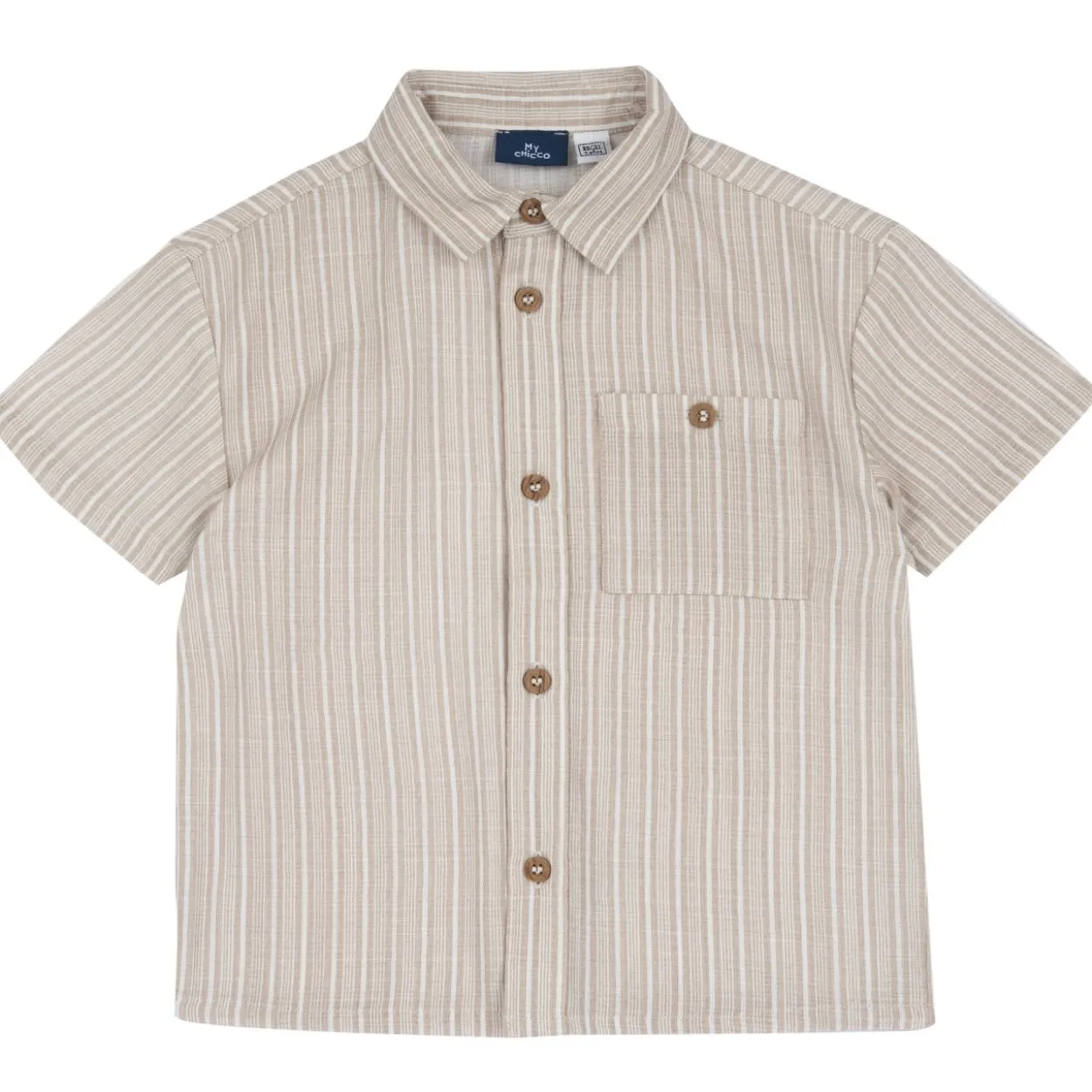 Camicia manica corta rigata
