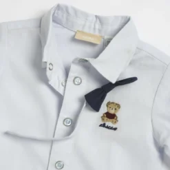 Camicia manica lunga con papillon