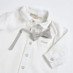 Camicia manica lunga con papillon