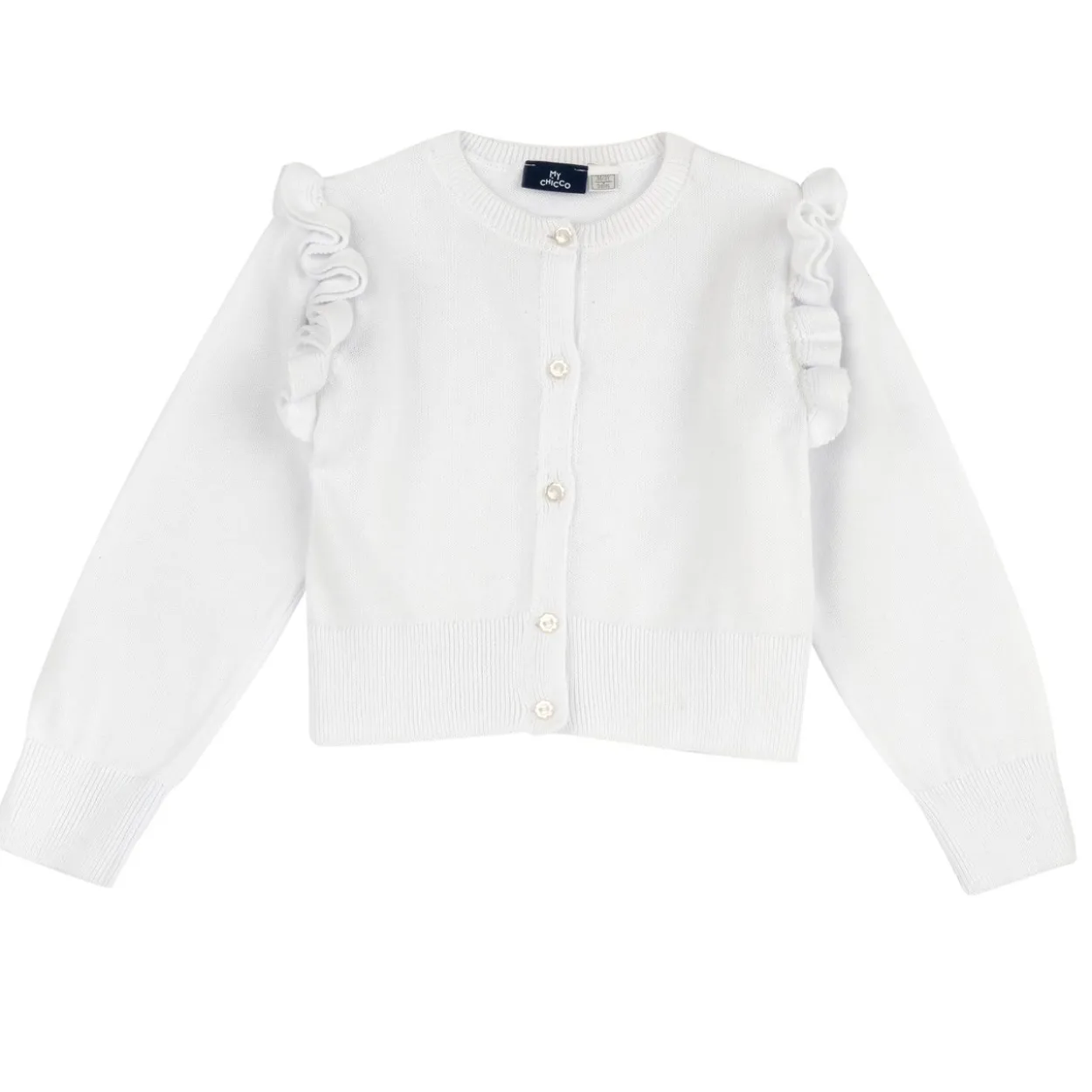 Cardigan con rouches