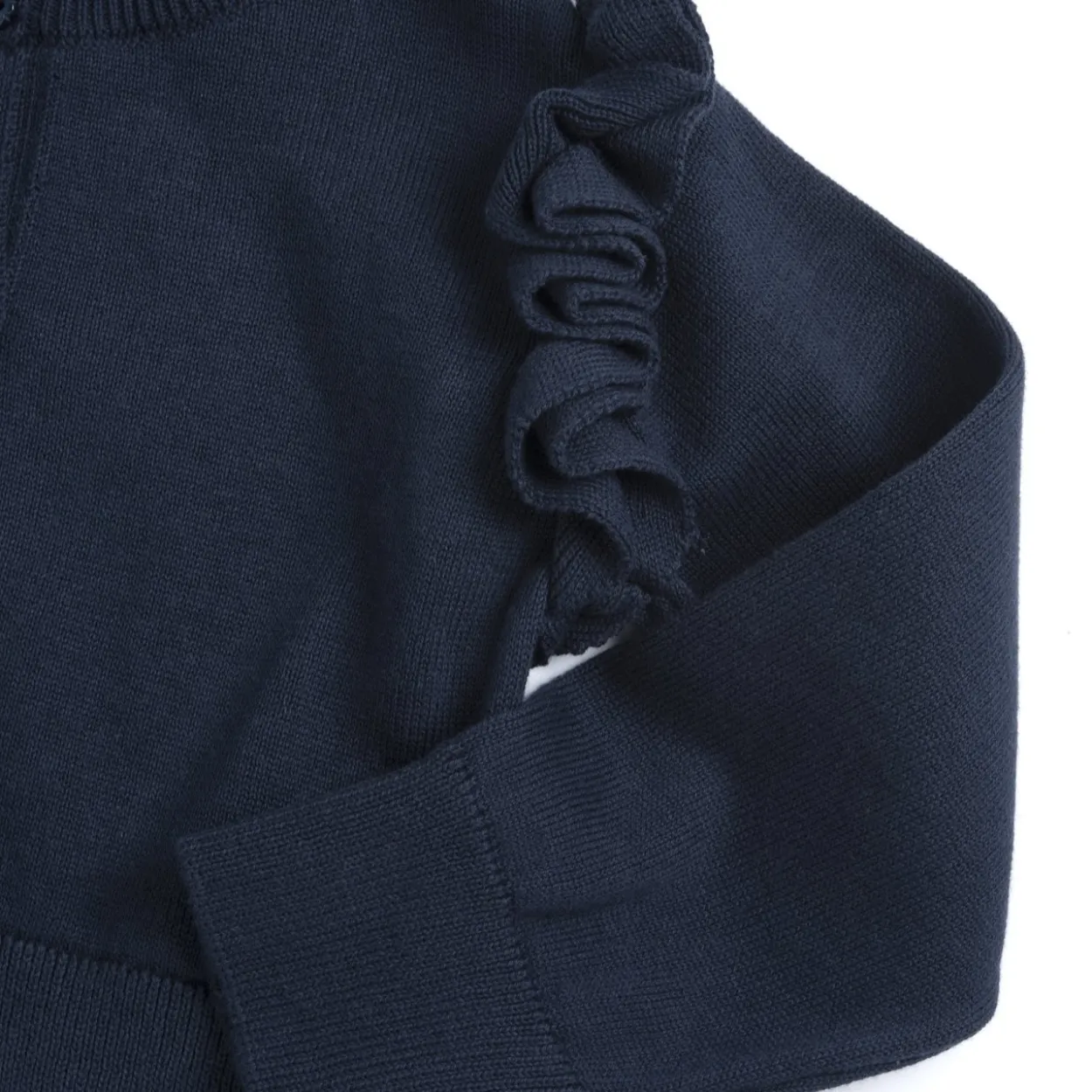 Cardigan con rouches