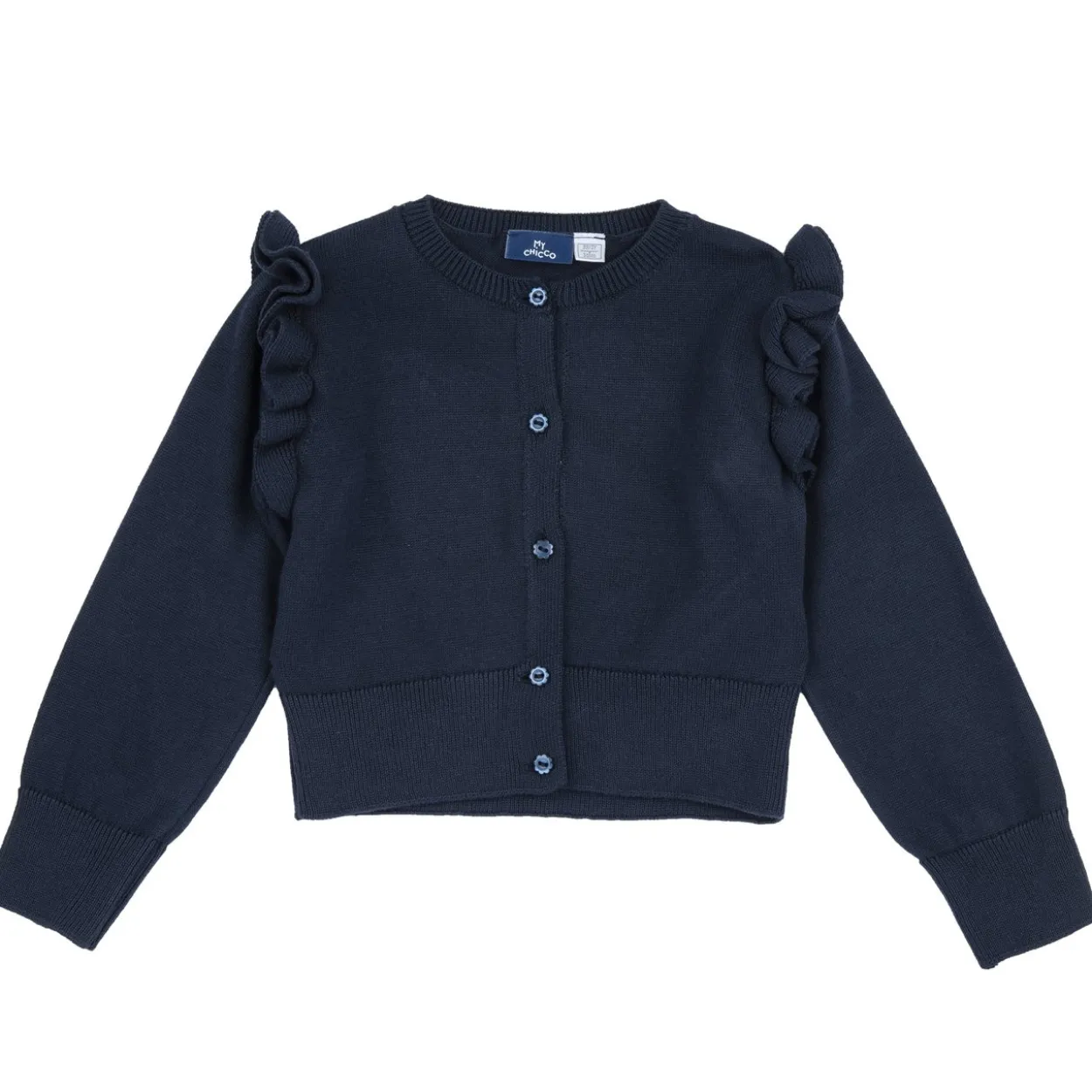 Cardigan con rouches