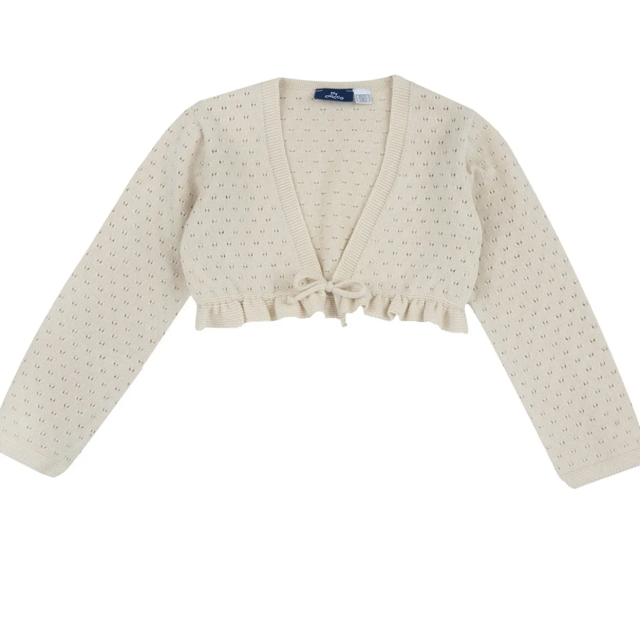 Cardigan corto scollo a V
