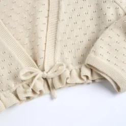 Cardigan corto scollo a V