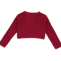 Cardigan corto traforato