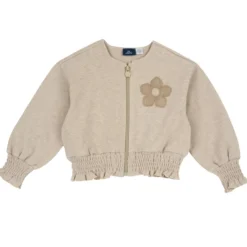 Cardigan in interlock con zip