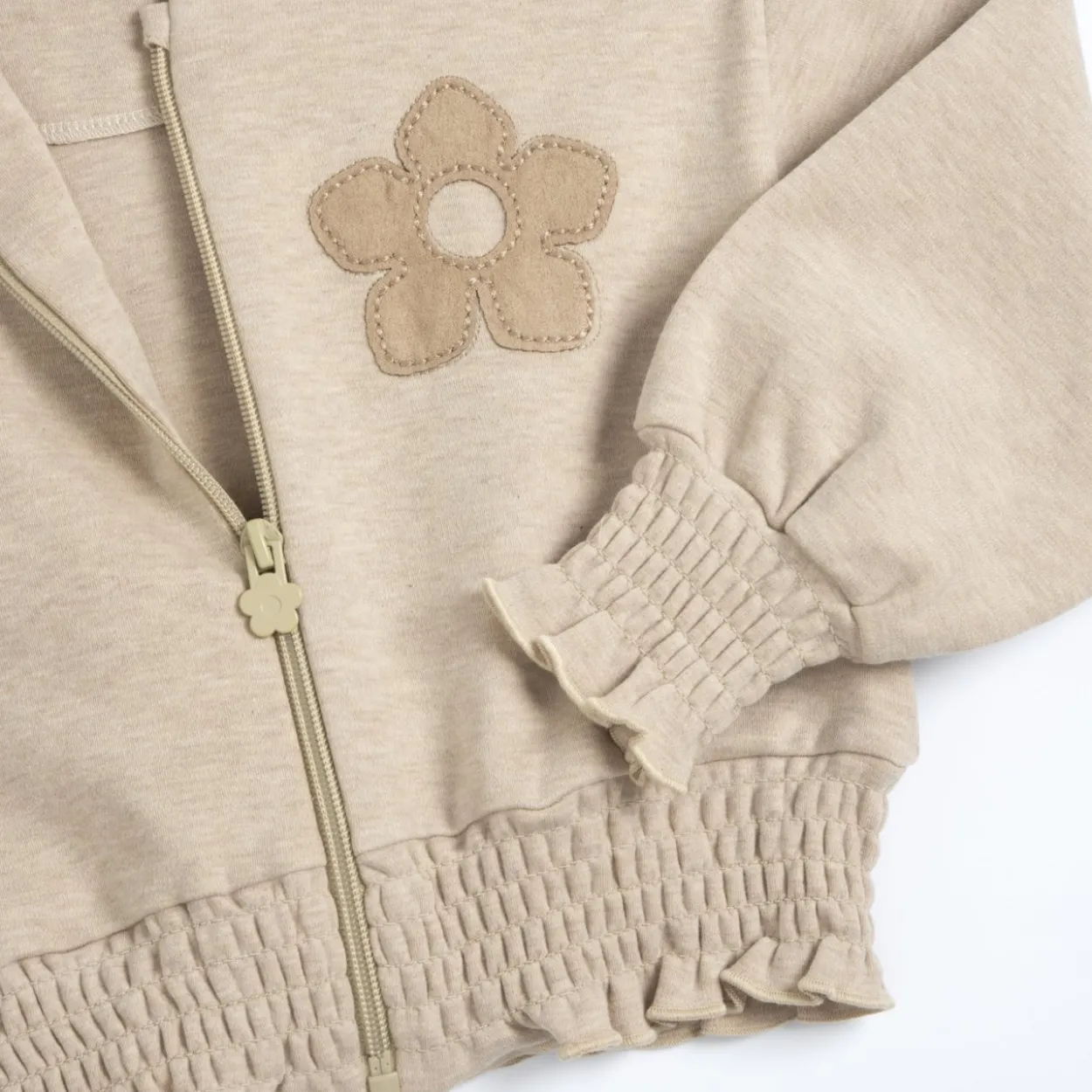 Cardigan in interlock con zip