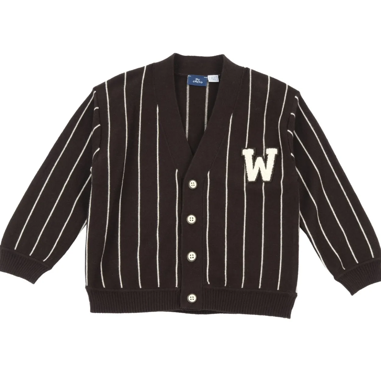 Cardigan in maglia rigato