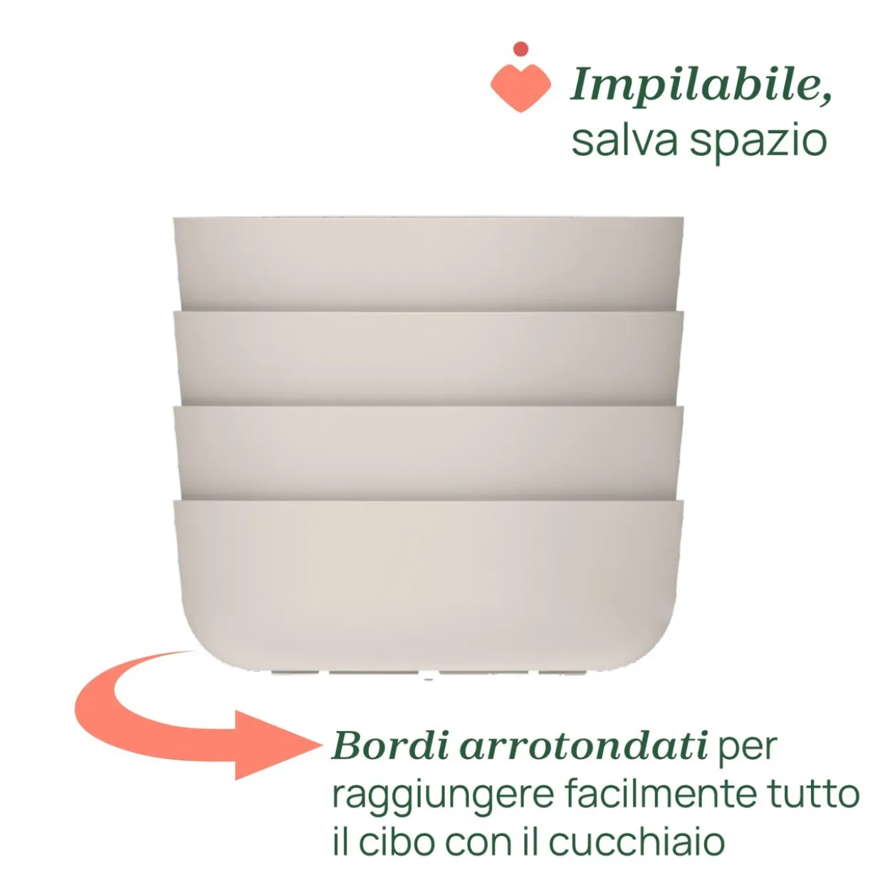 Ciotola con coperchio 6m+