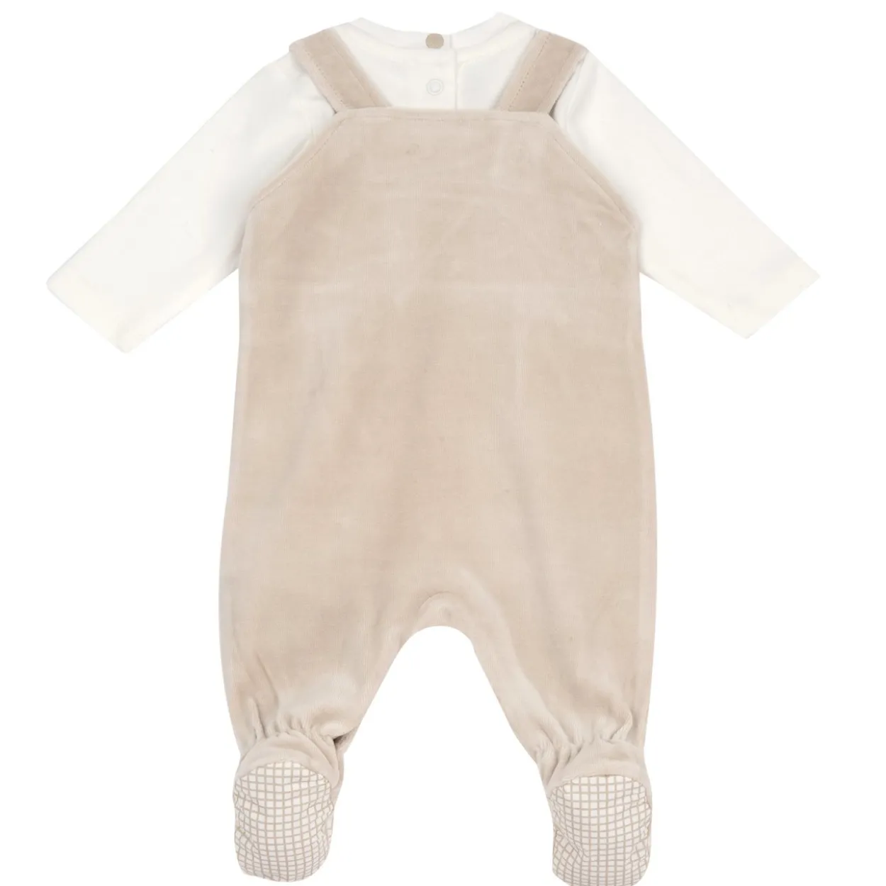 Completo body con salopette lunga