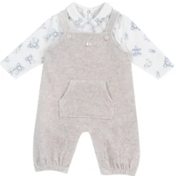 Completo body con salopette lunga