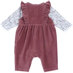 Completo body con salopette lunga