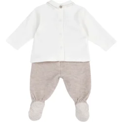 Completo maglia e pantaloni con piedini