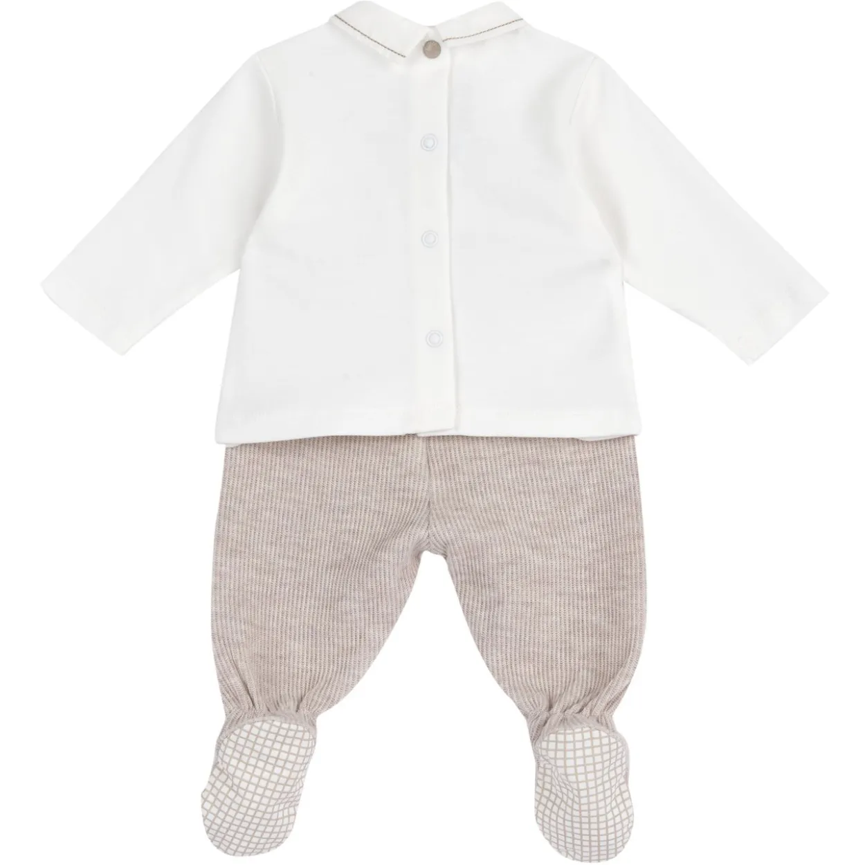Completo maglia e pantaloni con piedini