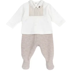 Completo maglia e pantaloni con piedini
