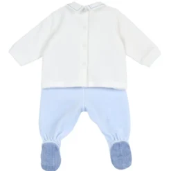 Completo maglia e pantaloni con piedini