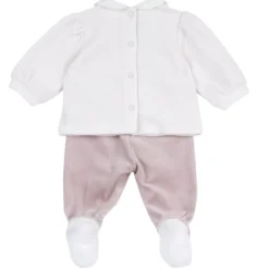Completo maglia e pantaloni con piedini