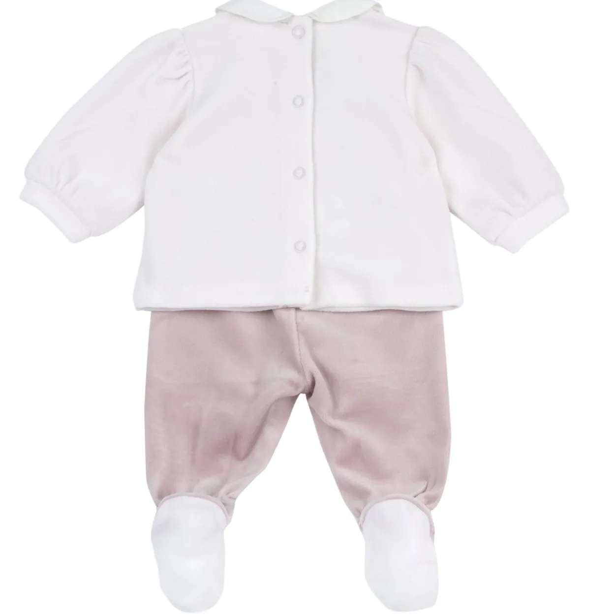 Completo maglia e pantaloni con piedini