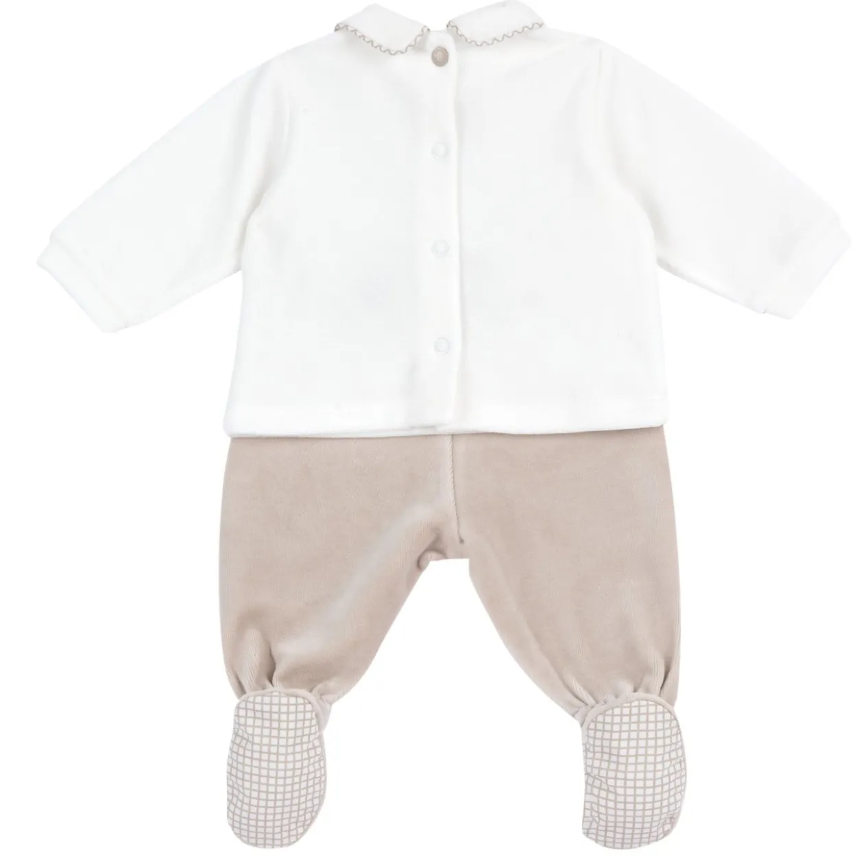 Completo maglia e pantaloni con piedini