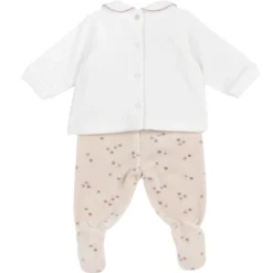 Completo maglia e pantaloni con piedini