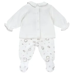 Completo maglia e pantaloni con piedini