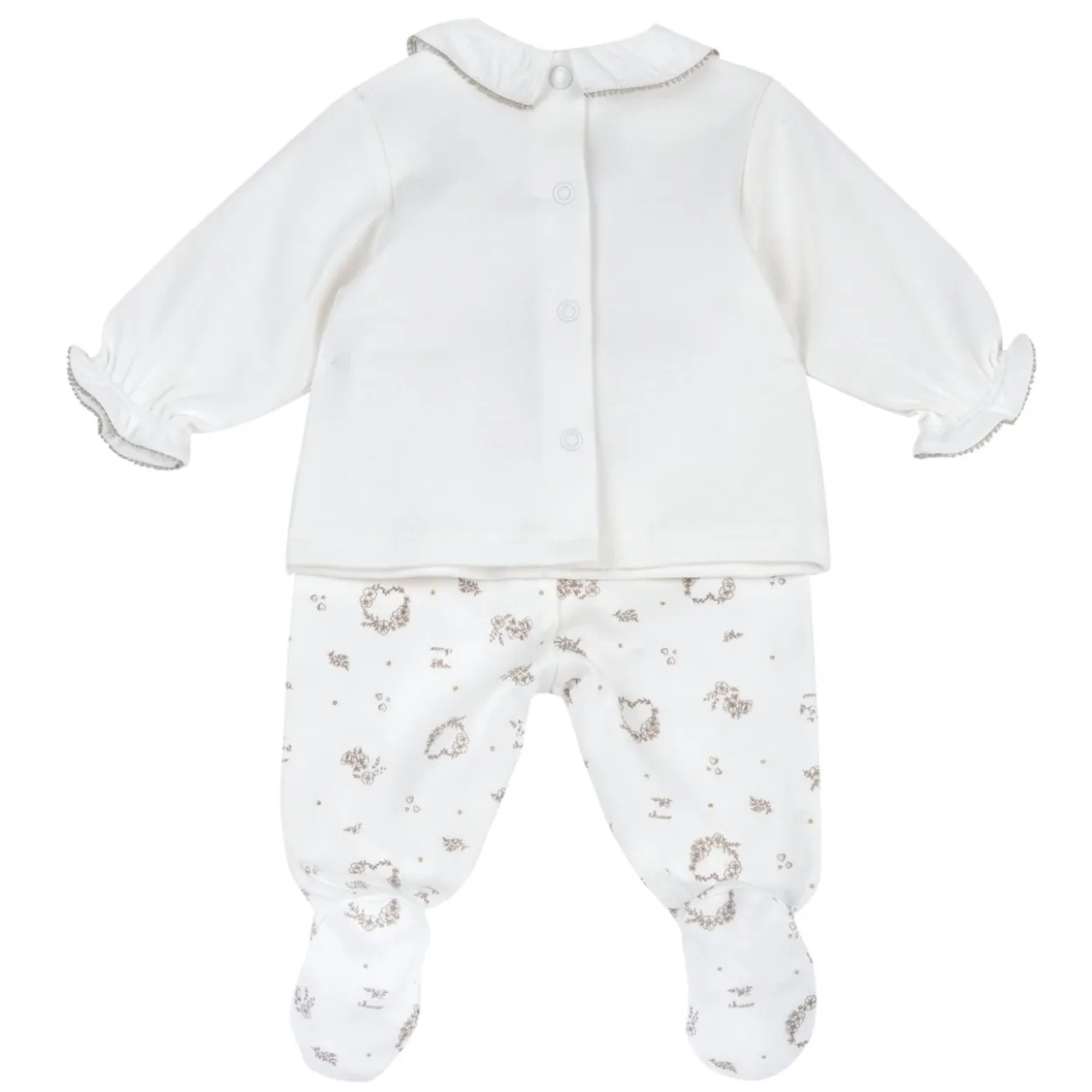 Completo maglia e pantaloni con piedini