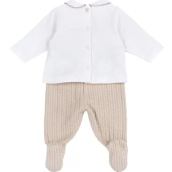 Completo maglia e pantaloni con piedini