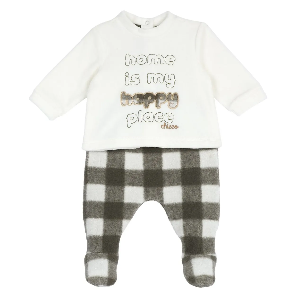 Completo maglia e pantaloni con piedini