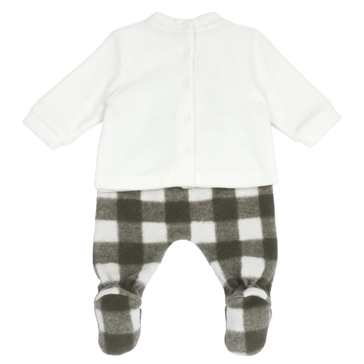Completo maglia e pantaloni con piedini