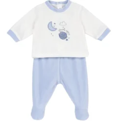 Completo maglia e pantaloni con piedini