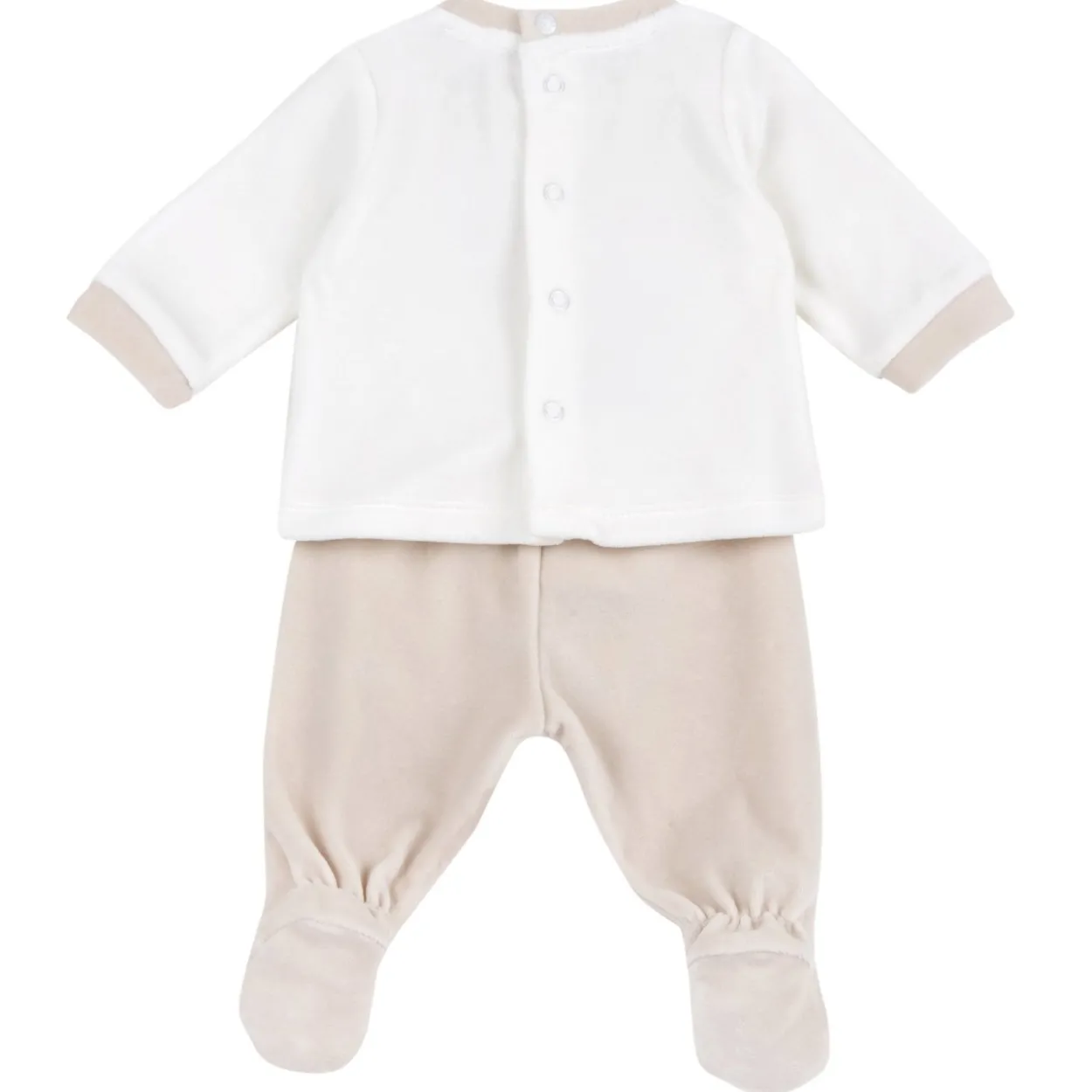 Completo maglia e pantaloni con piedini