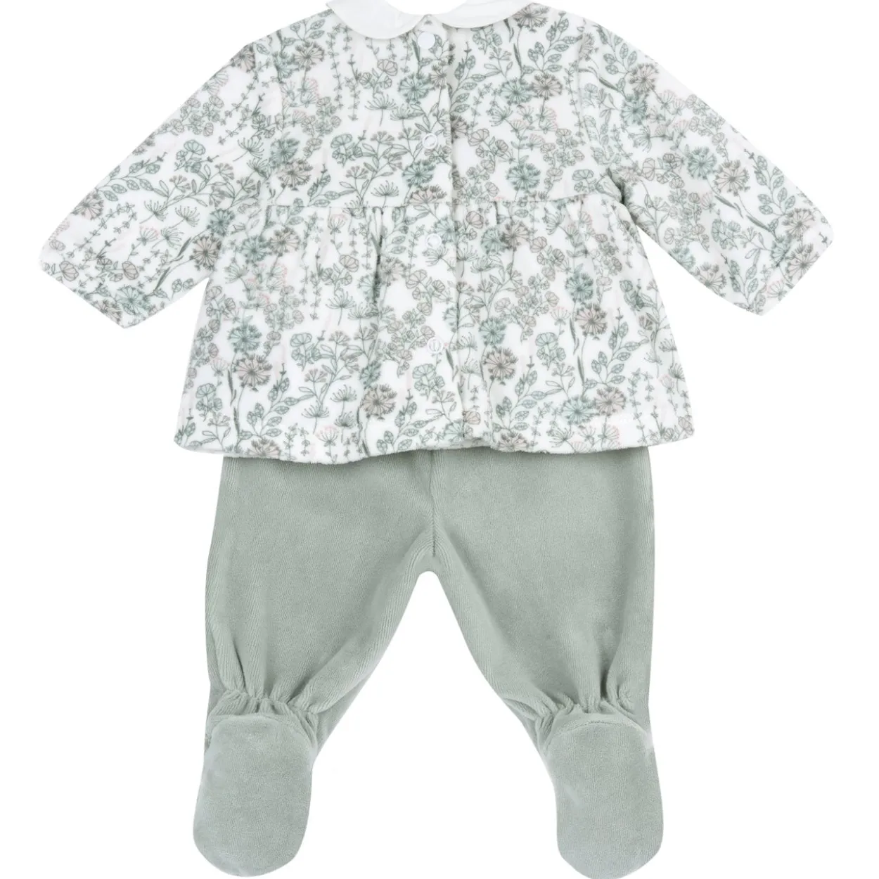 Completo maglia e pantaloni con piedini