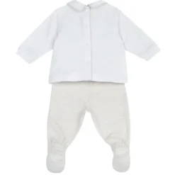 Completo maglia e pantaloni con piedini