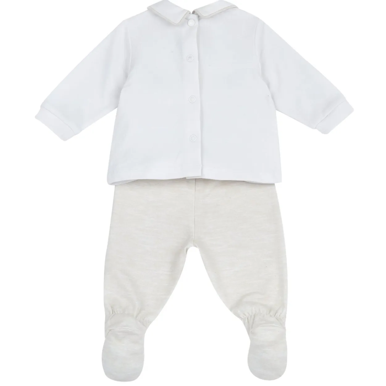 Completo maglia e pantaloni con piedini