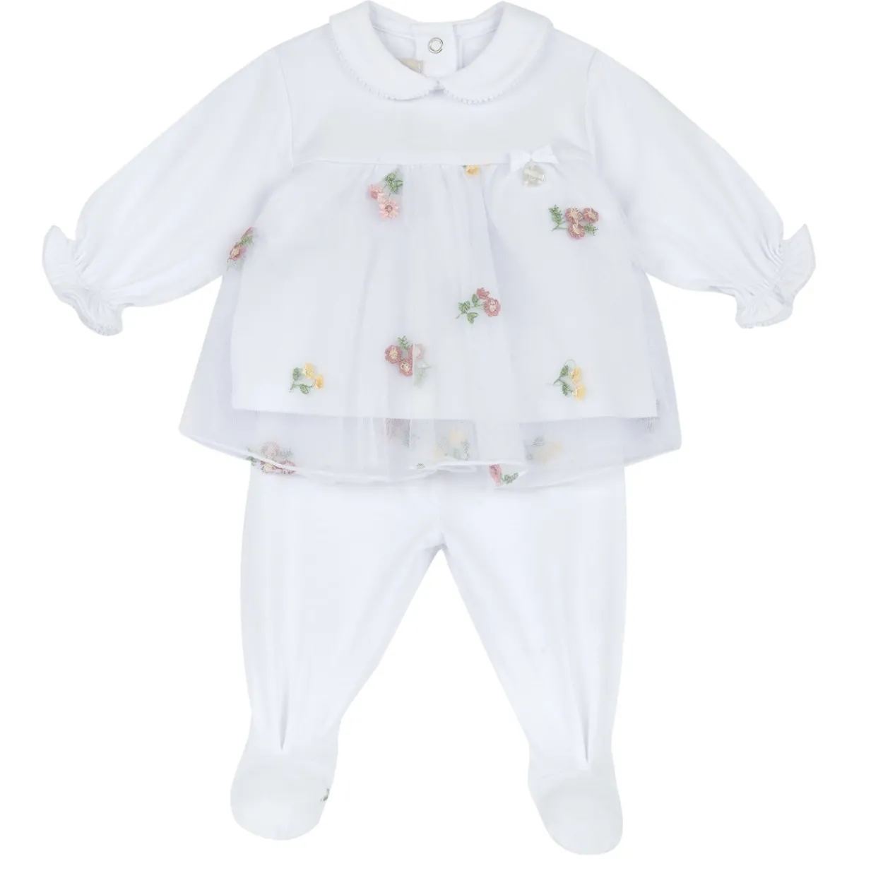Completo maglia e pantaloni con piedini