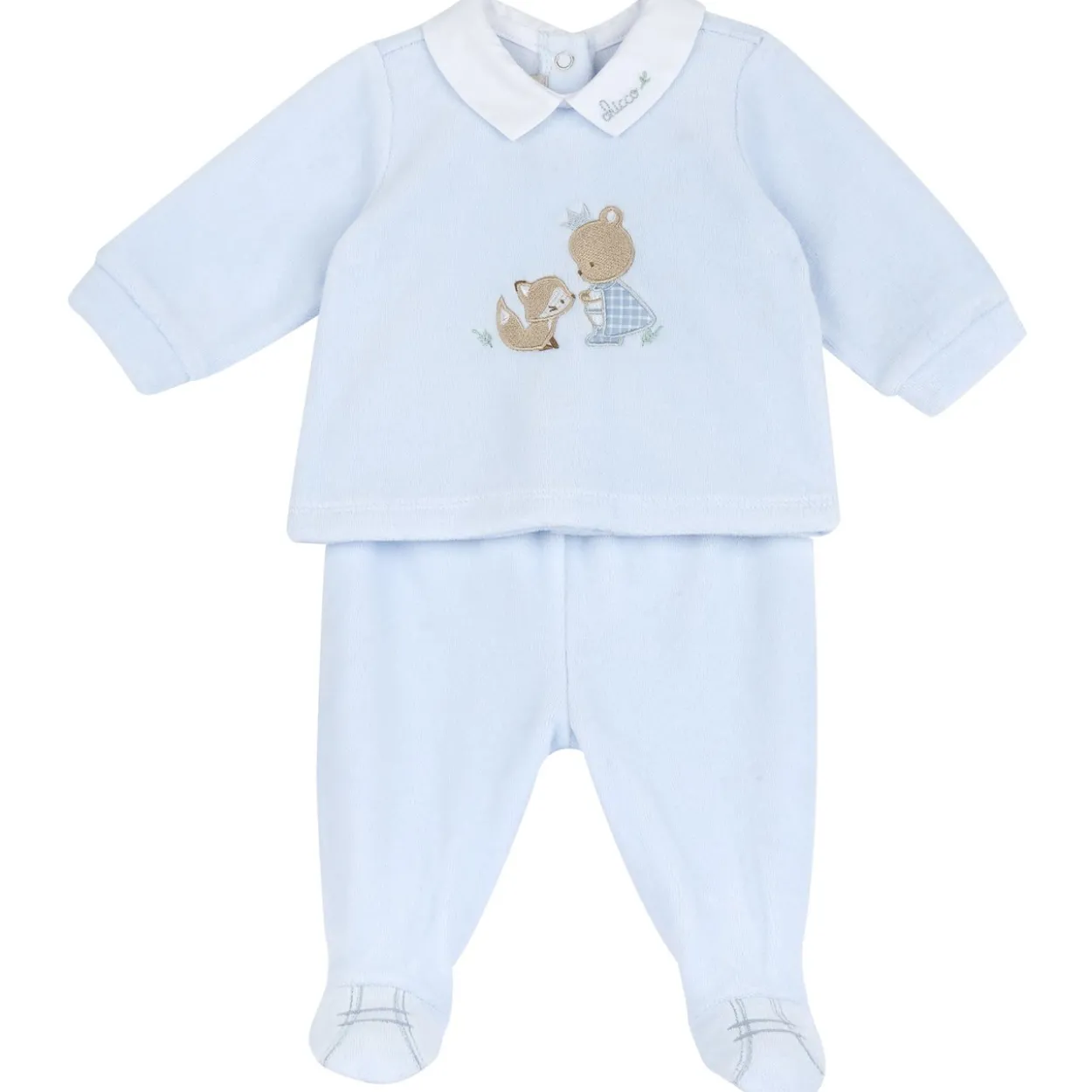 Completo maglia e pantaloni con piedini