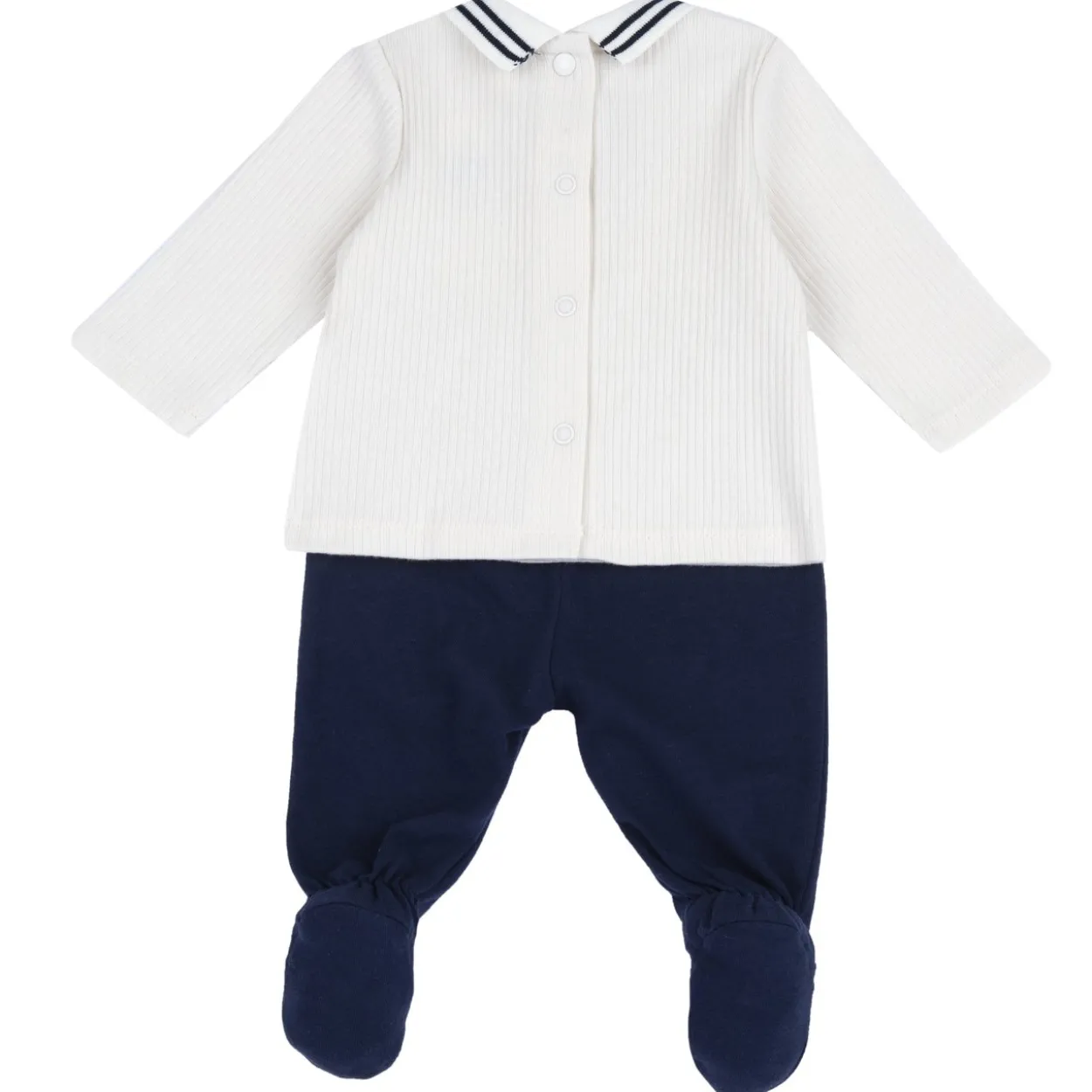 Completo maglia e pantaloni con piedini