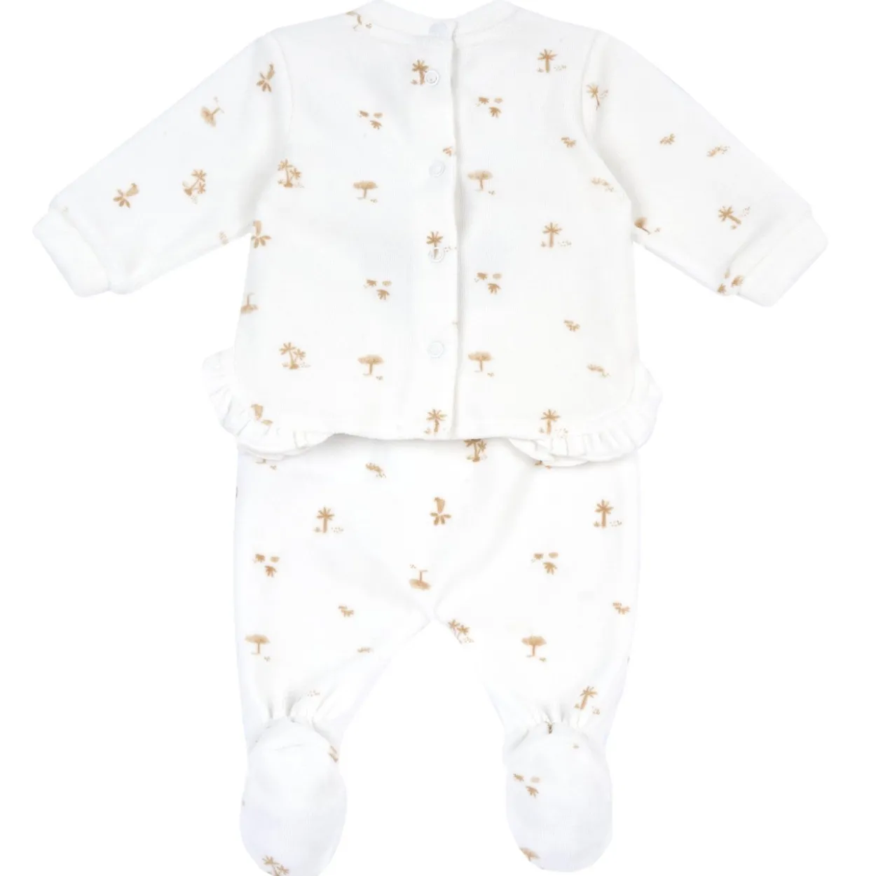Completo maglia e pantaloni con piedini