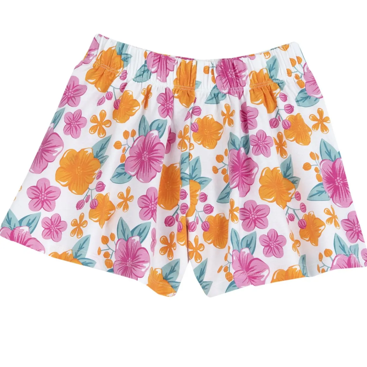Completo maglietta con pantaloni corti fantasia
