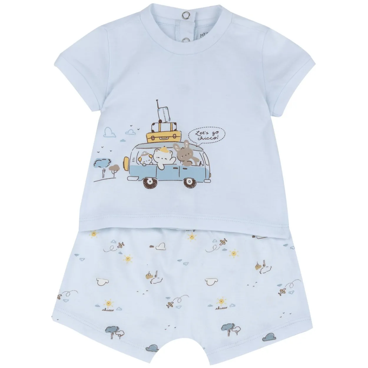 Completo maglietta e pantaloni corti