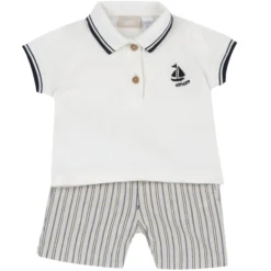 Completo polo manica corta con pantaloni corti