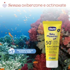 Crema Solare SPF 50+. Protezione molto alta.