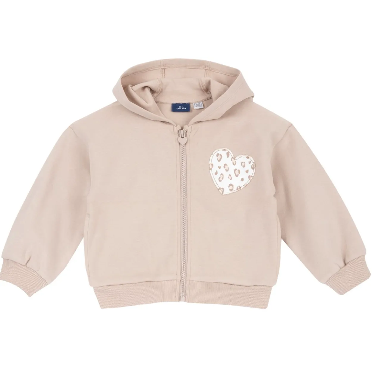 Felpa con cappuccio e zip