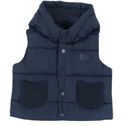 Gilet imbottito con cappuccio