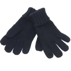 Guanti blu tinta unita