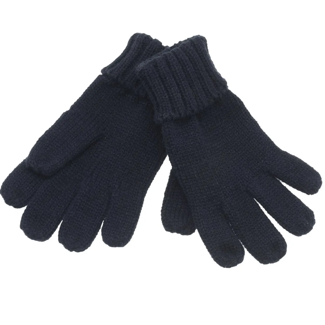 Guanti blu tinta unita